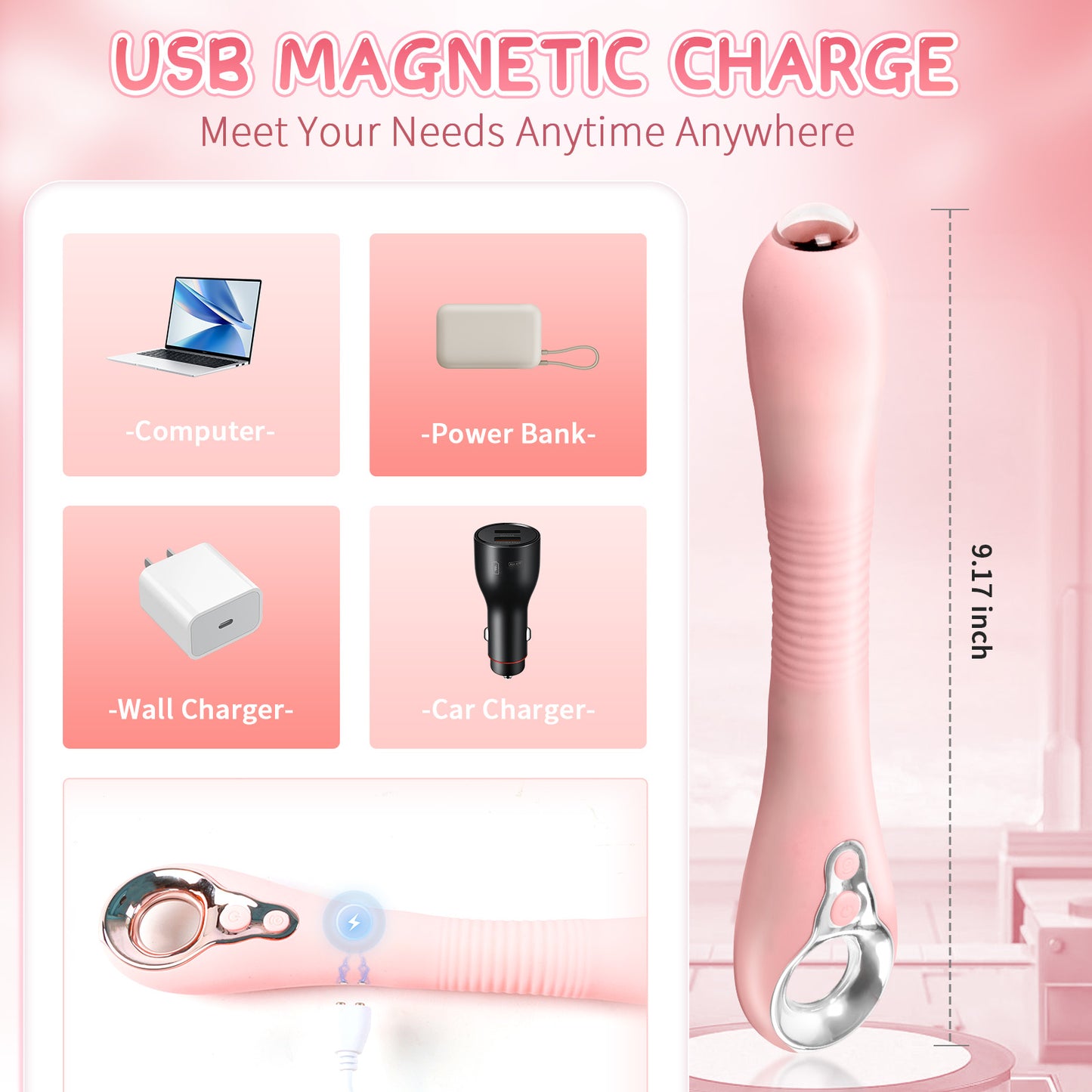 Saxitoe G Spot Vibrator Dildo Sex Toys Wireless Camera Version