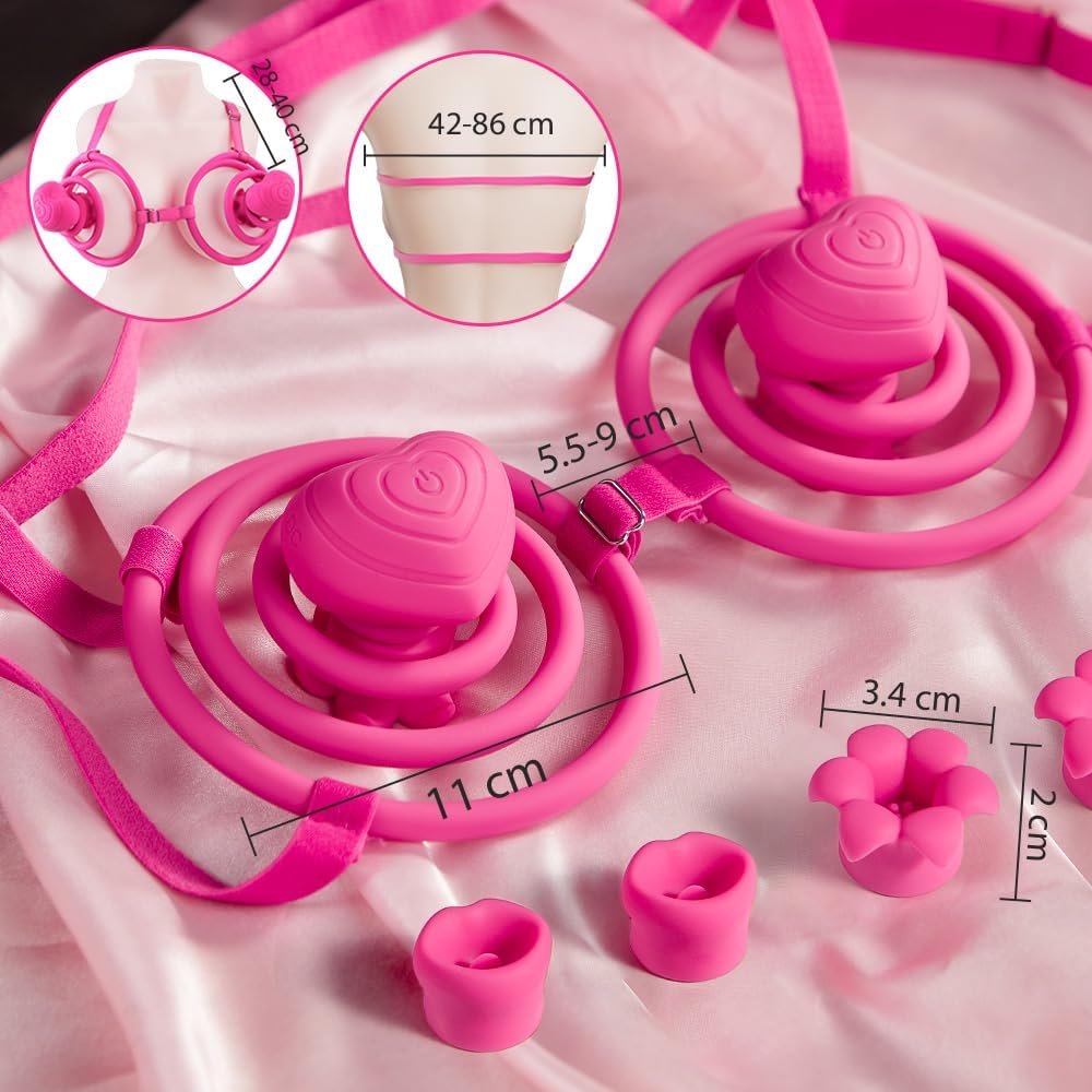 G Spot Vibrator Dildo Sex Toys with Wireless Camera & Bikini Nipple Vibrator Adult Women Sex Toys with Stripes for Breast Stimulation