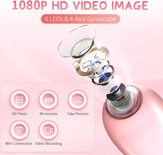 G Spot Vibrator Dildo Sex Toys with Wireless Camera & Bikini Nipple Vibrator Adult Women Sex Toys with Stripes for Breast Stimulation