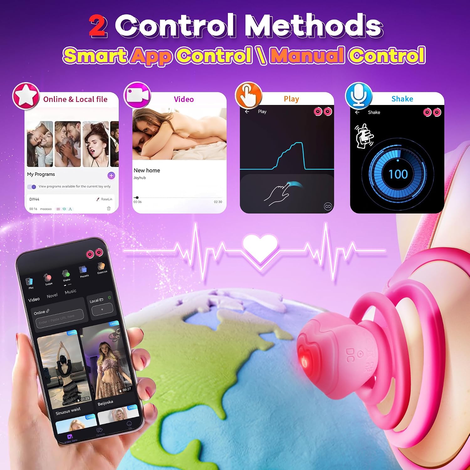 Nipple Vibrator Adult Women Sex Toys with Stripes for Breast Stimulation, 10 Vibration APP Remote Control, Bikini Adjustable Wearable Waterproof Nipple Stimulation Massager for Solo Couples