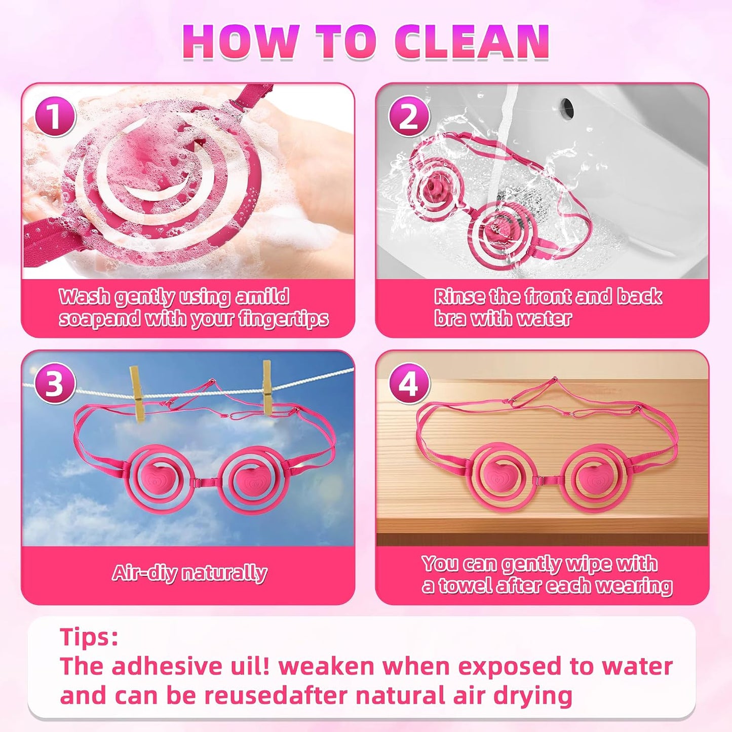 Nipple Vibrator Adult Women Sex Toys with Stripes for Breast Stimulation, 10 Vibration APP Remote Control, Bikini Adjustable Wearable Waterproof Nipple Stimulation Massager for Solo Couples